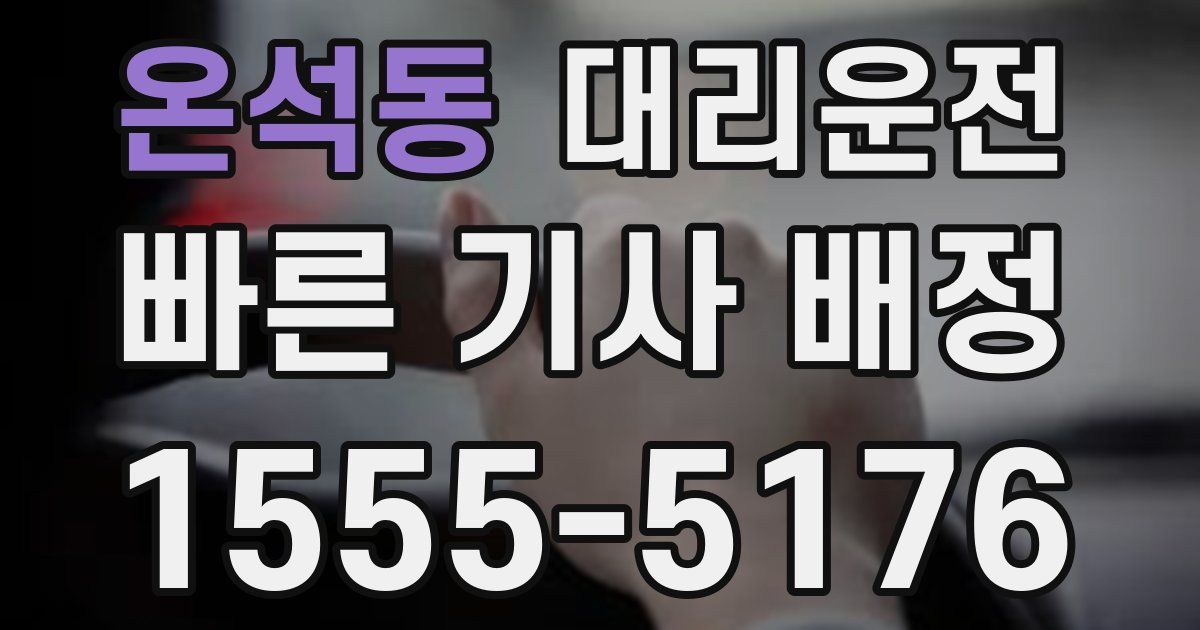 일일대리기사