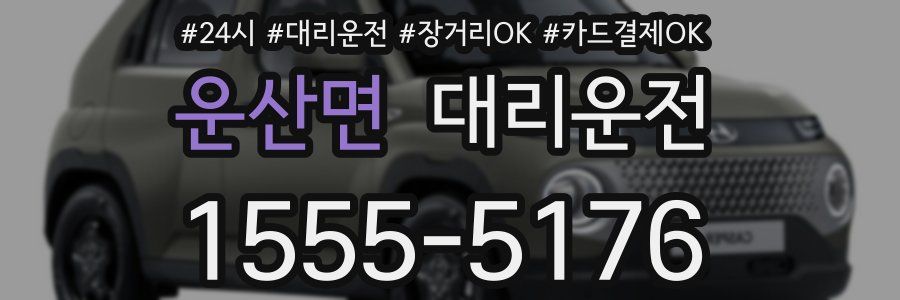 운산면 대리운전
