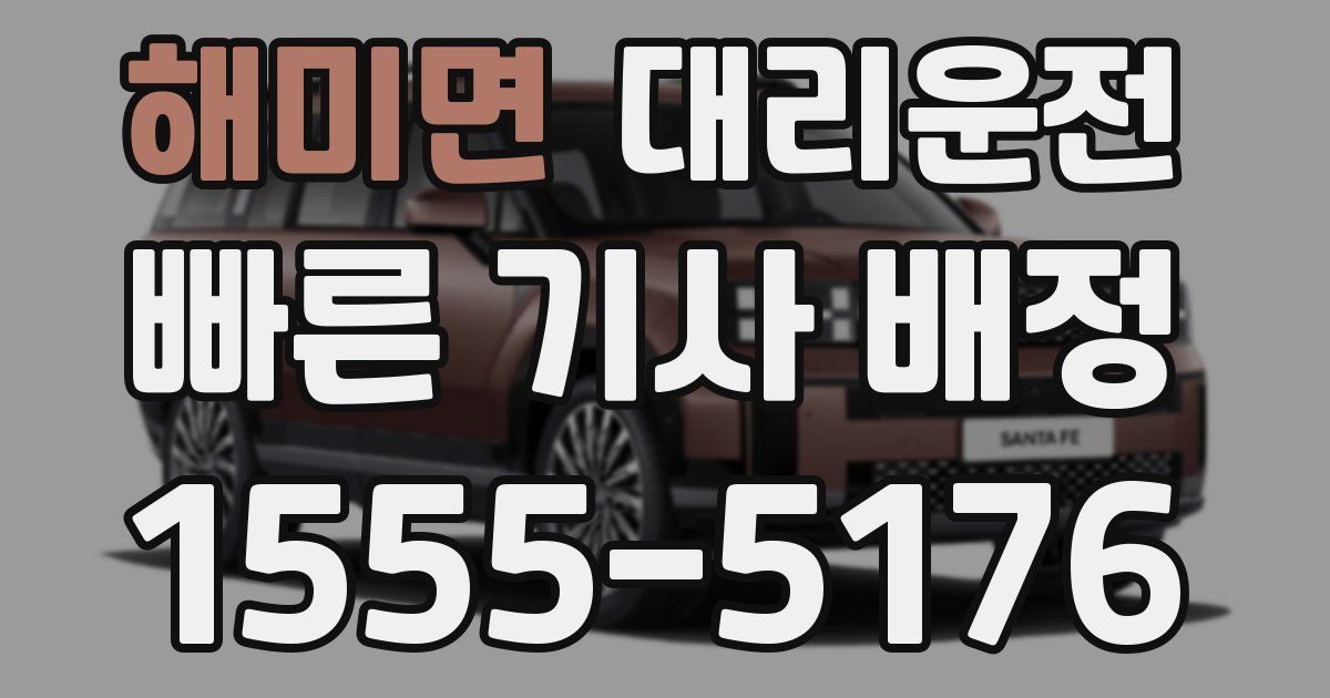 일일대리기사