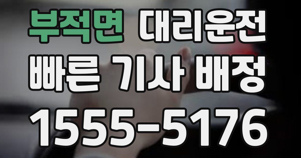 일일대리기사