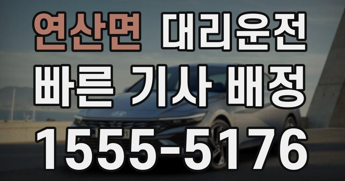 일일대리기사