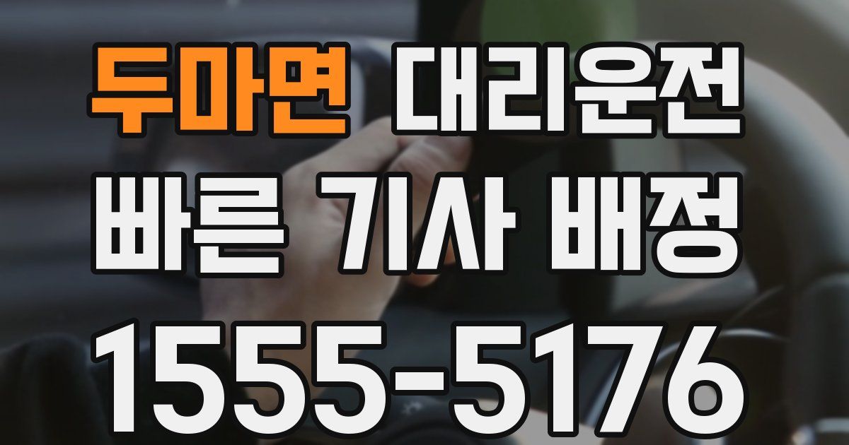 일일대리기사