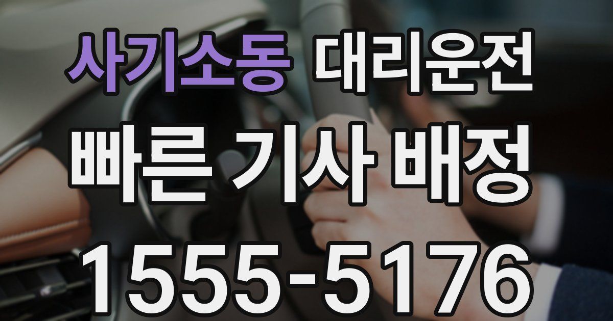 일일대리기사