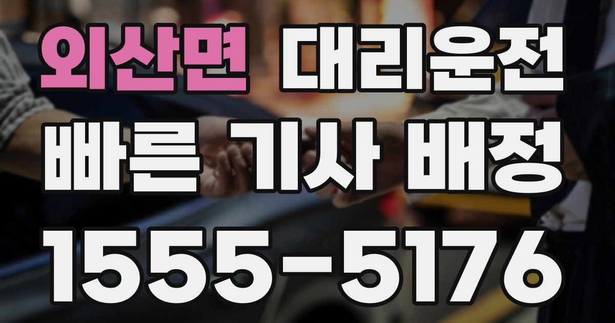 일일대리기사