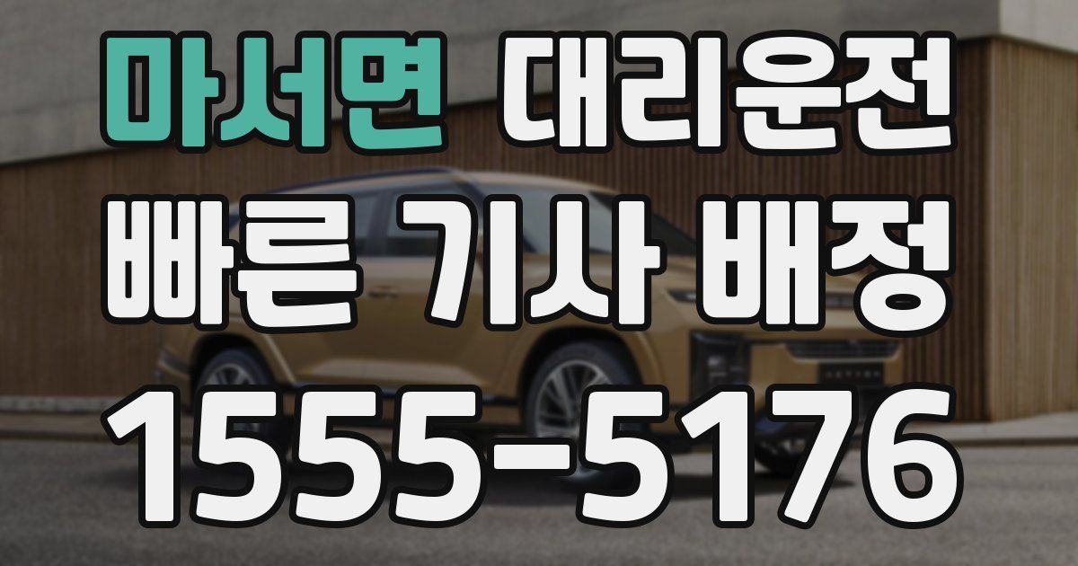 일일대리기사
