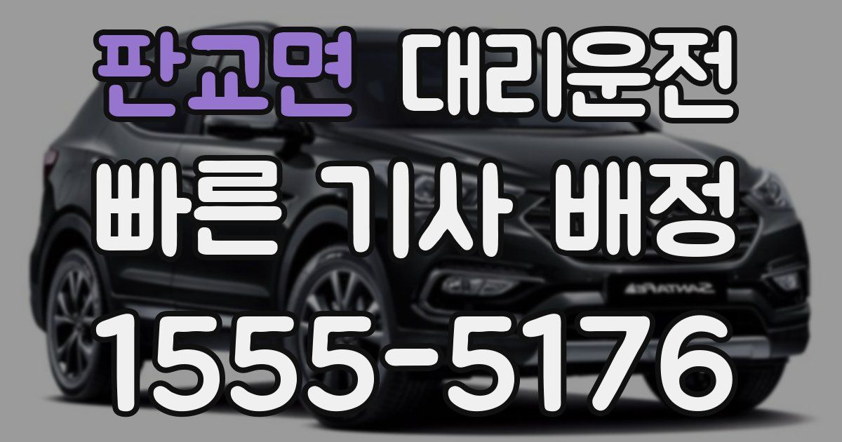 일일대리기사