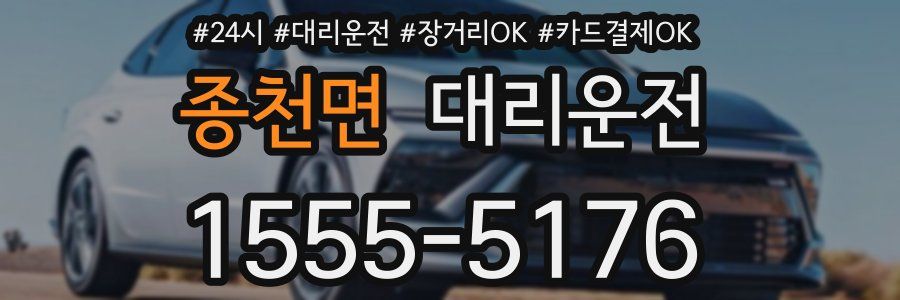 종천면 대리운전