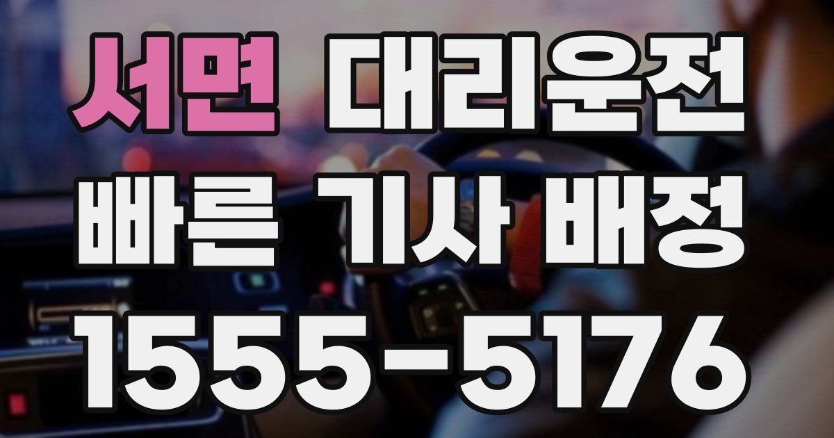 일일대리기사