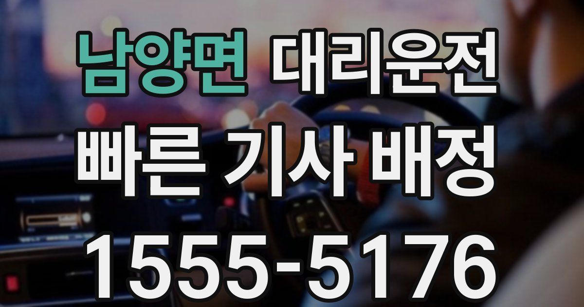 일일대리기사