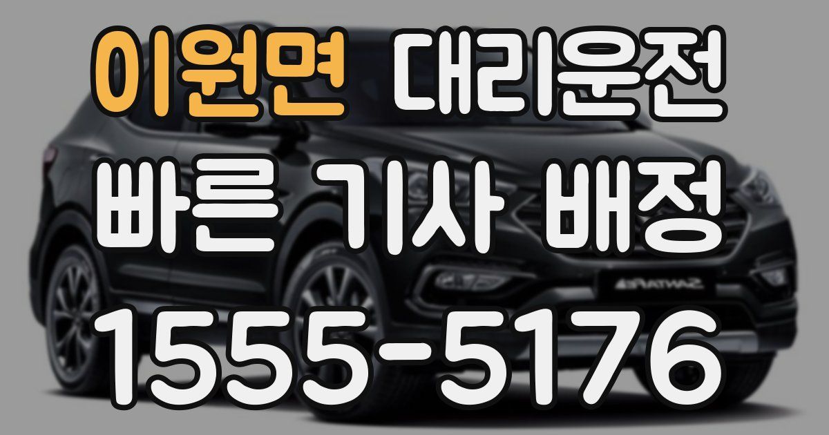 일일대리기사