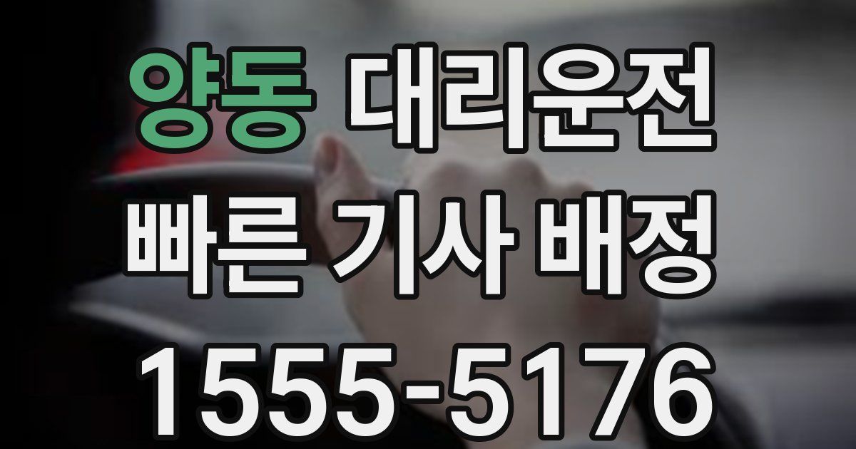 일일대리기사