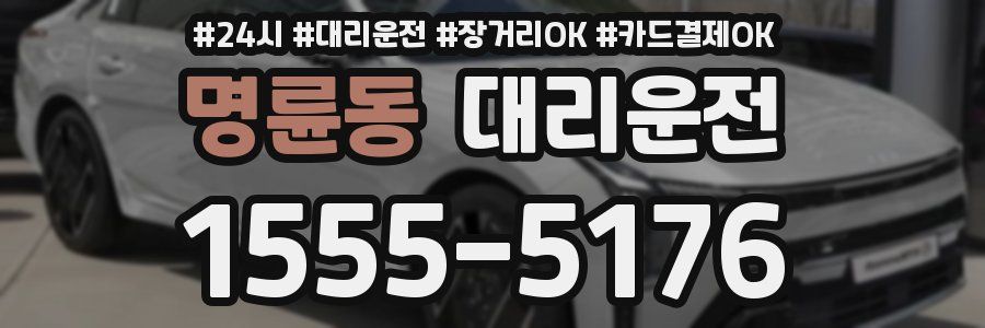 명륜동 대리운전