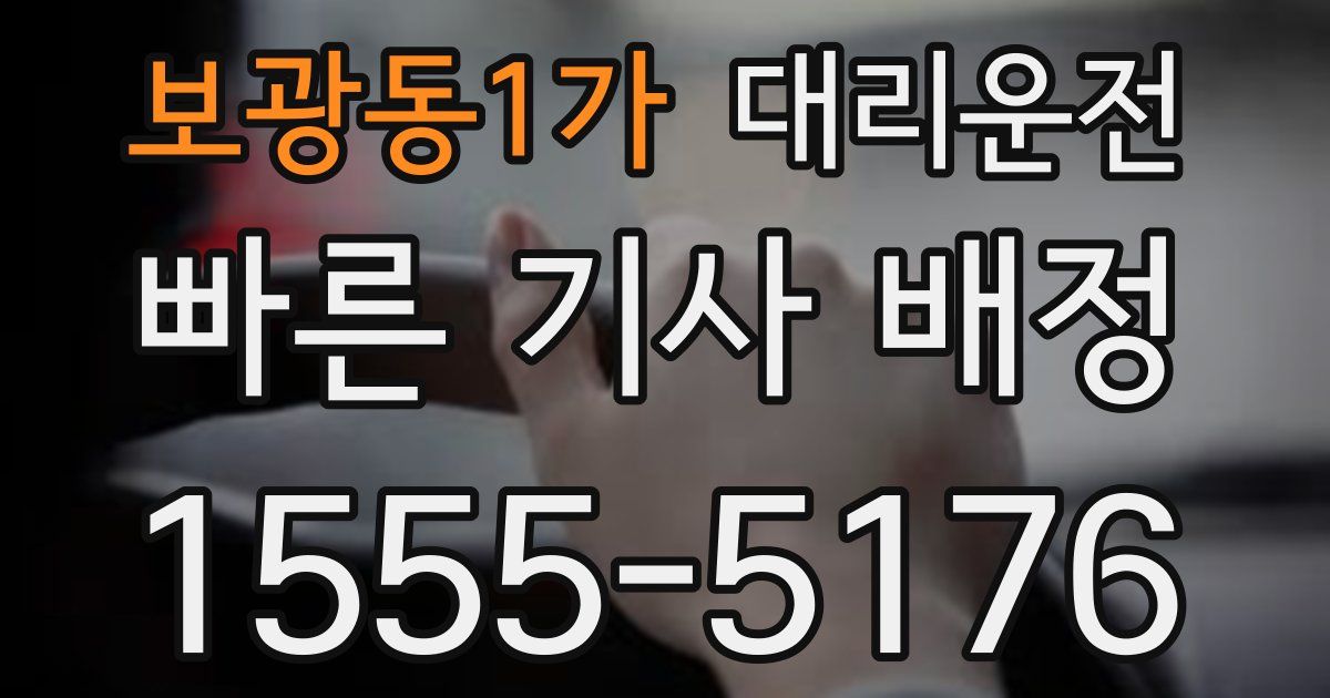 일일대리기사