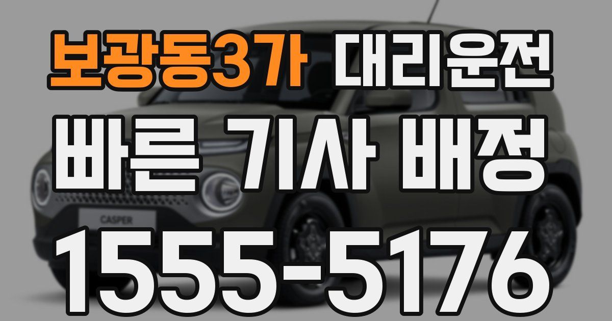일일대리기사