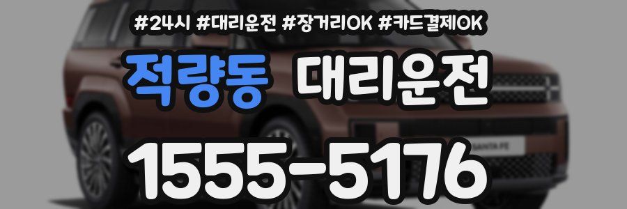 적량동 대리운전