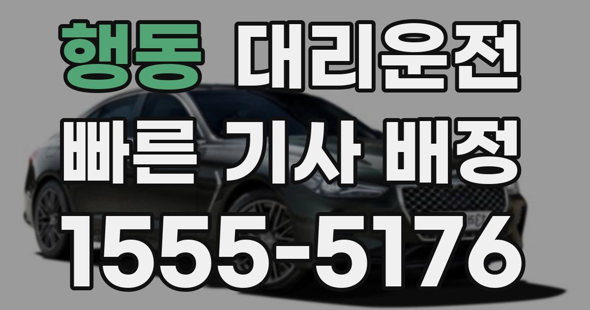 일일대리기사
