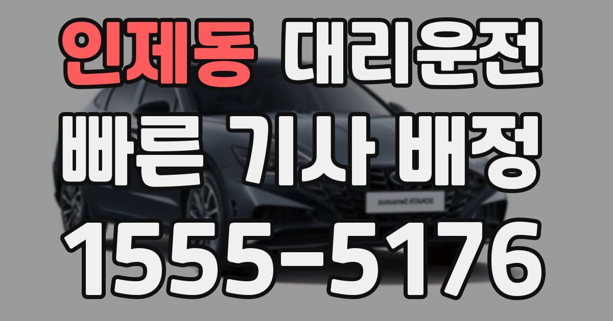 일일대리기사