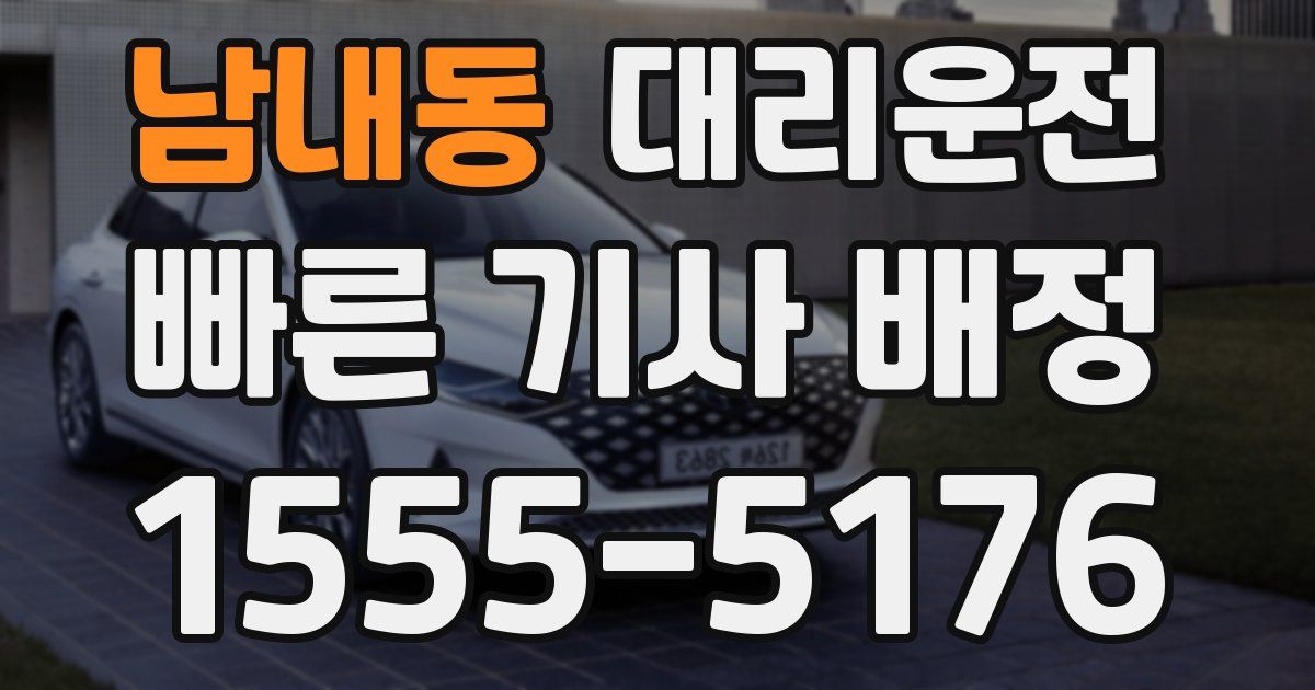 일일대리기사