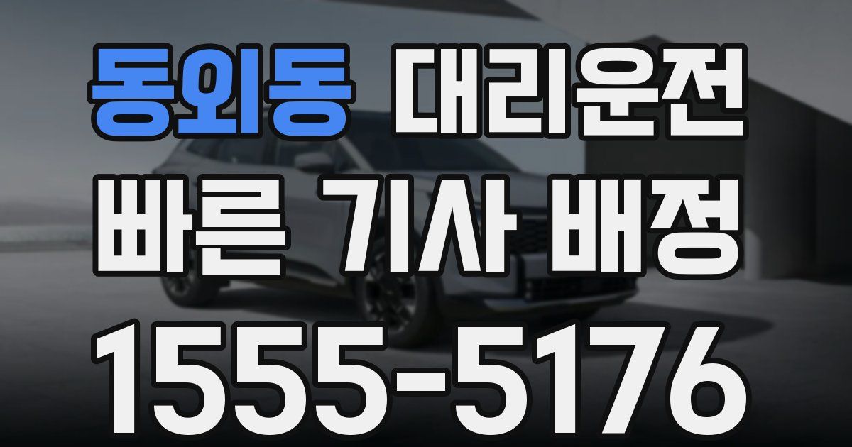 일일대리기사