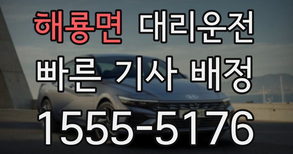 일일대리기사