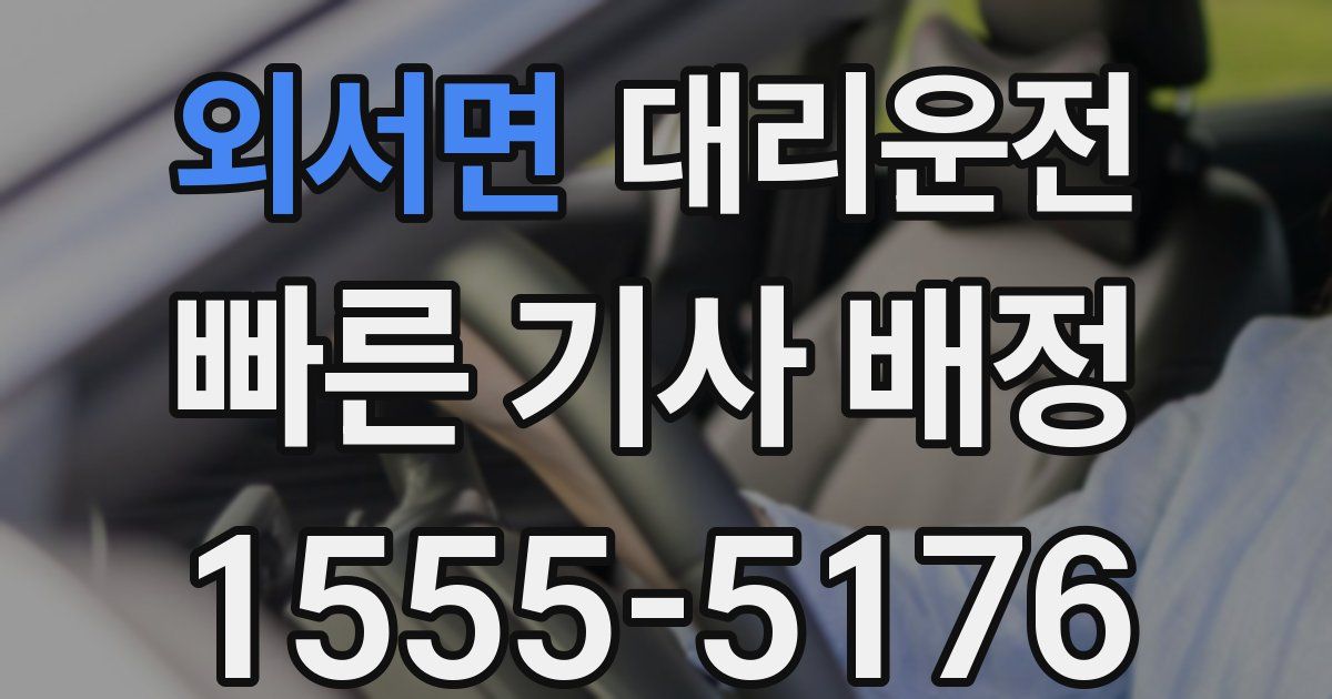 일일대리기사