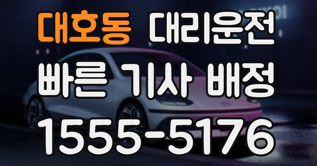 일일대리기사
