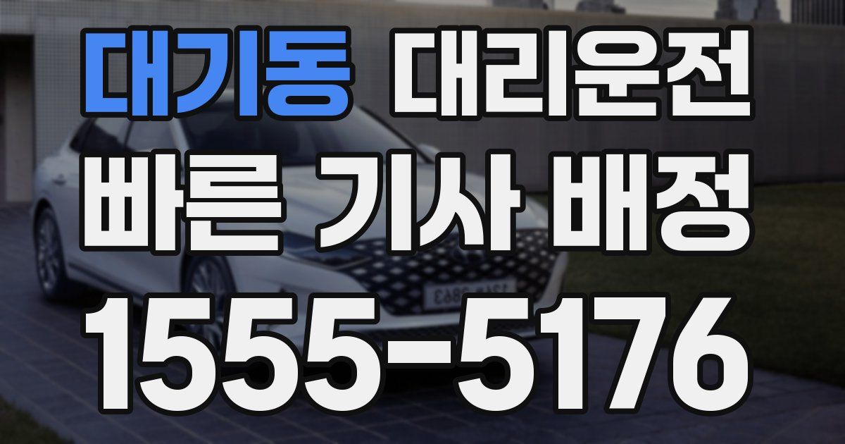일일대리기사