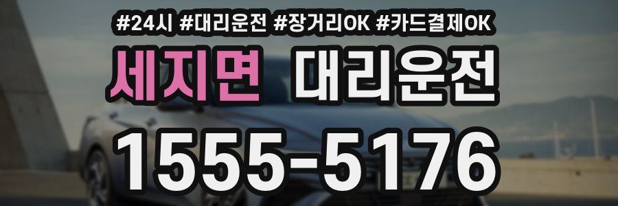세지면 대리운전