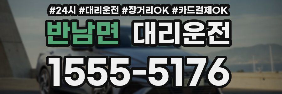 반남면 대리운전
