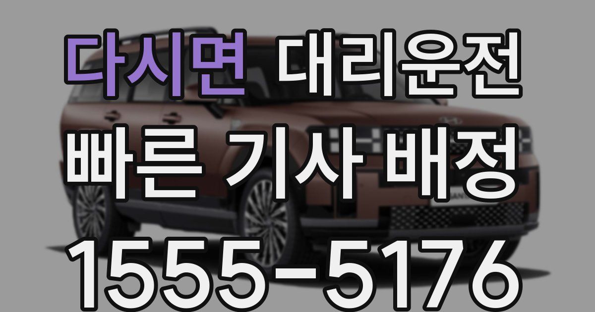 일일대리기사