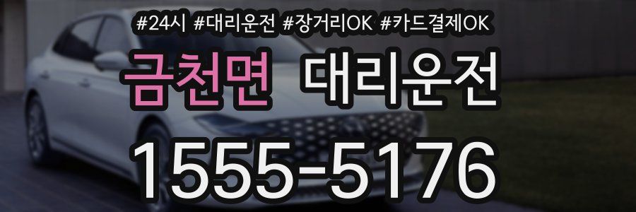 금천면 대리운전