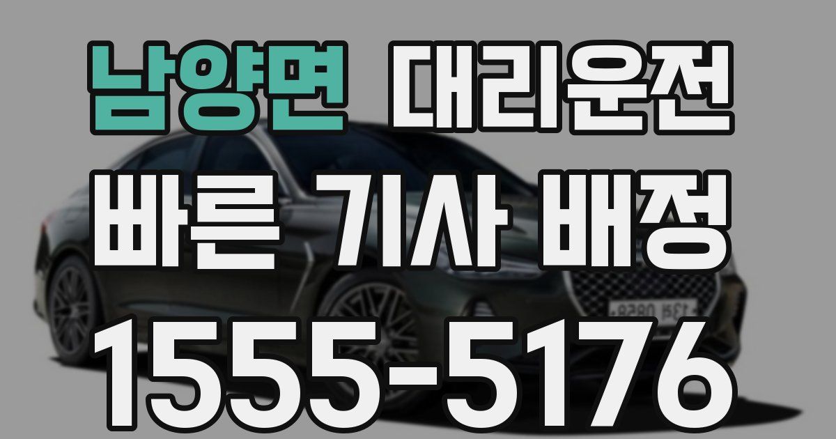 일일대리기사