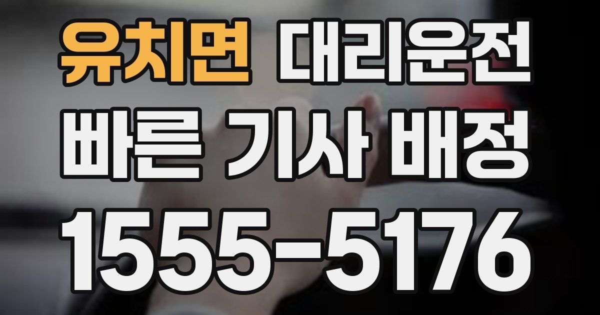 일일대리기사