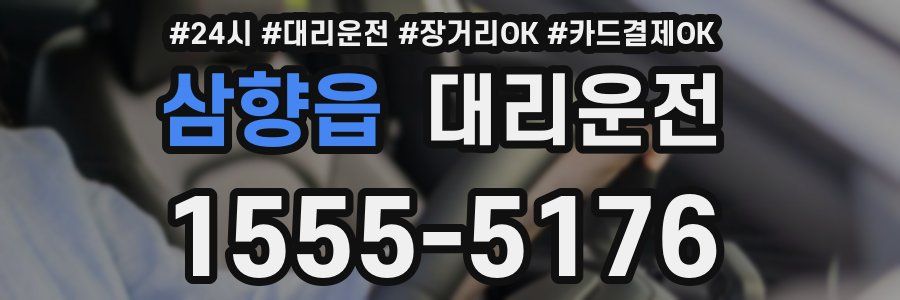 삼향읍 대리운전