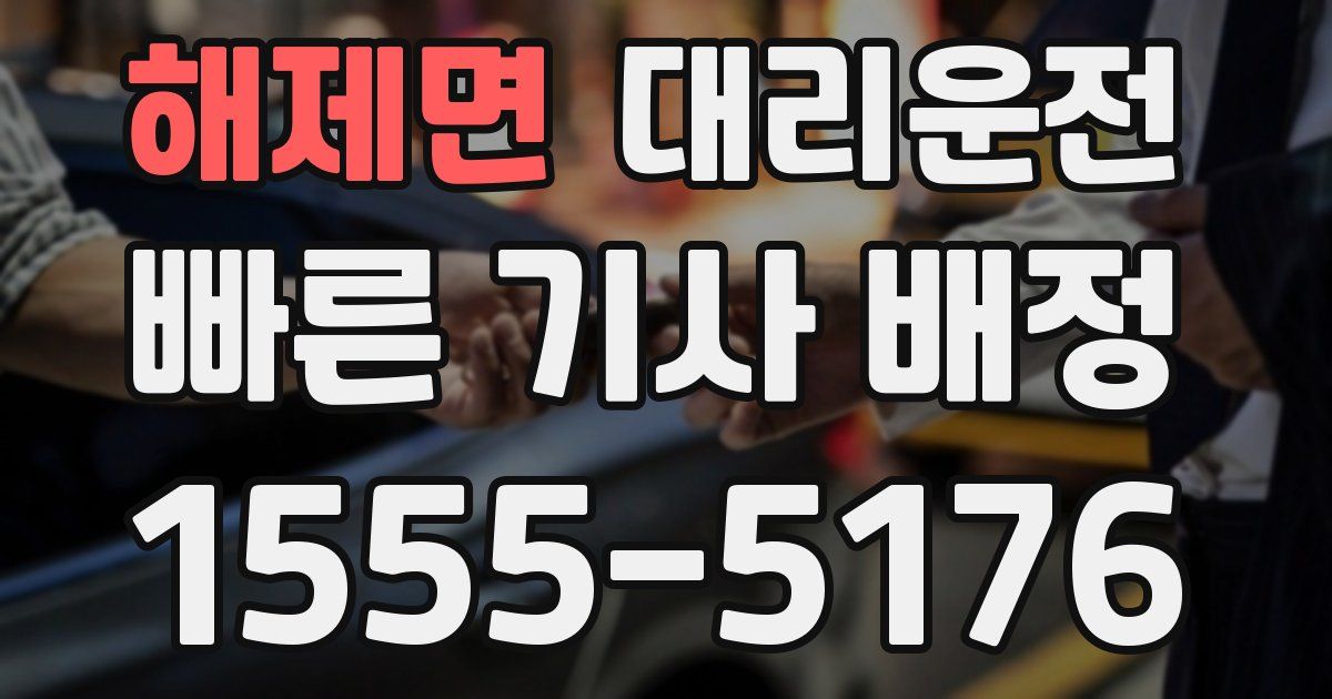 일일대리기사
