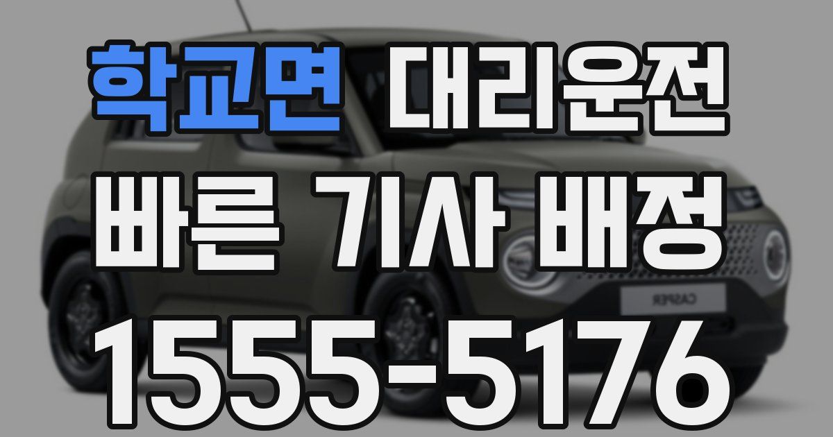 일일대리기사