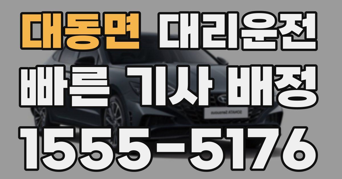 일일대리기사