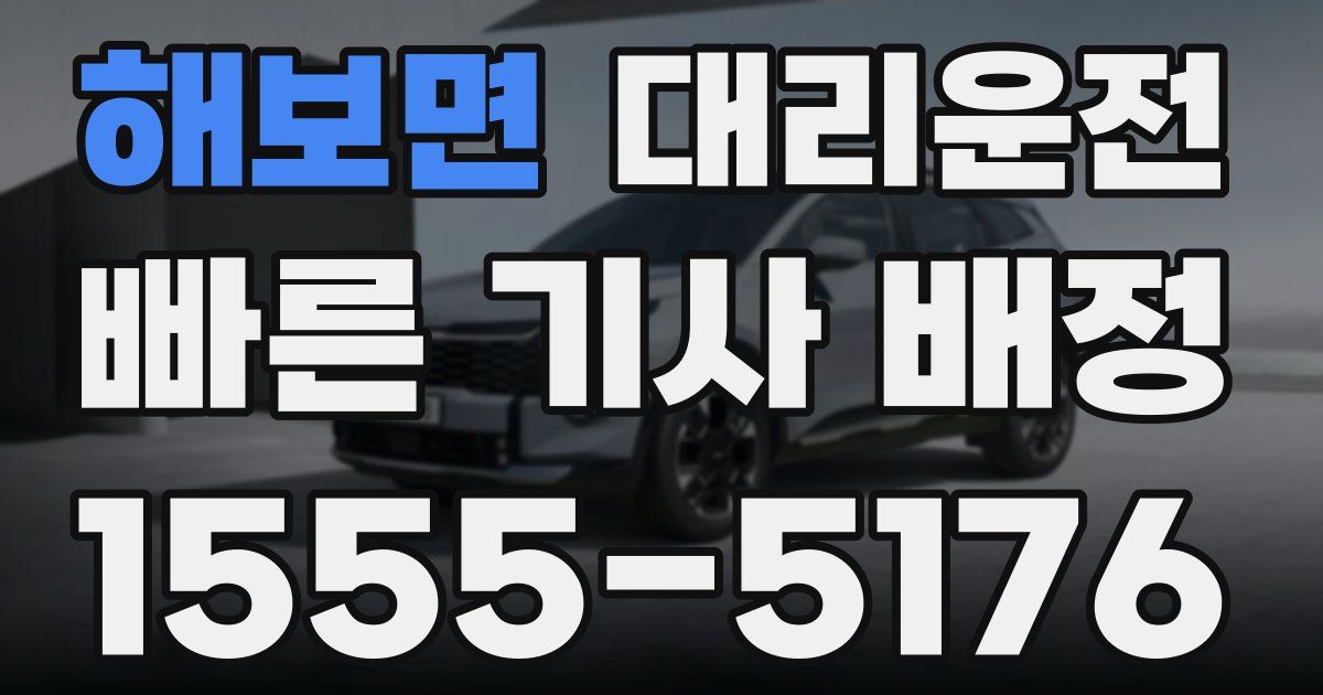 일일대리기사