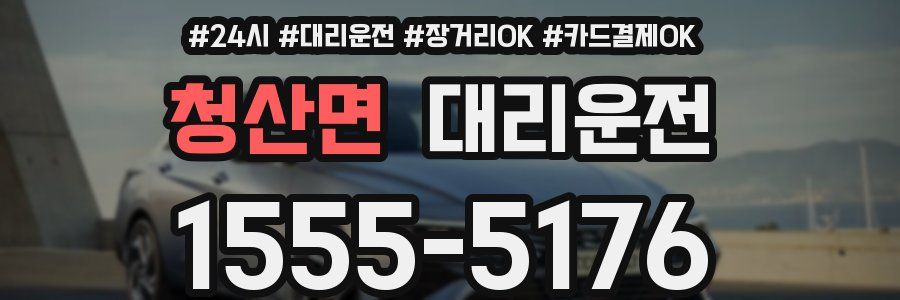 청산면 대리운전