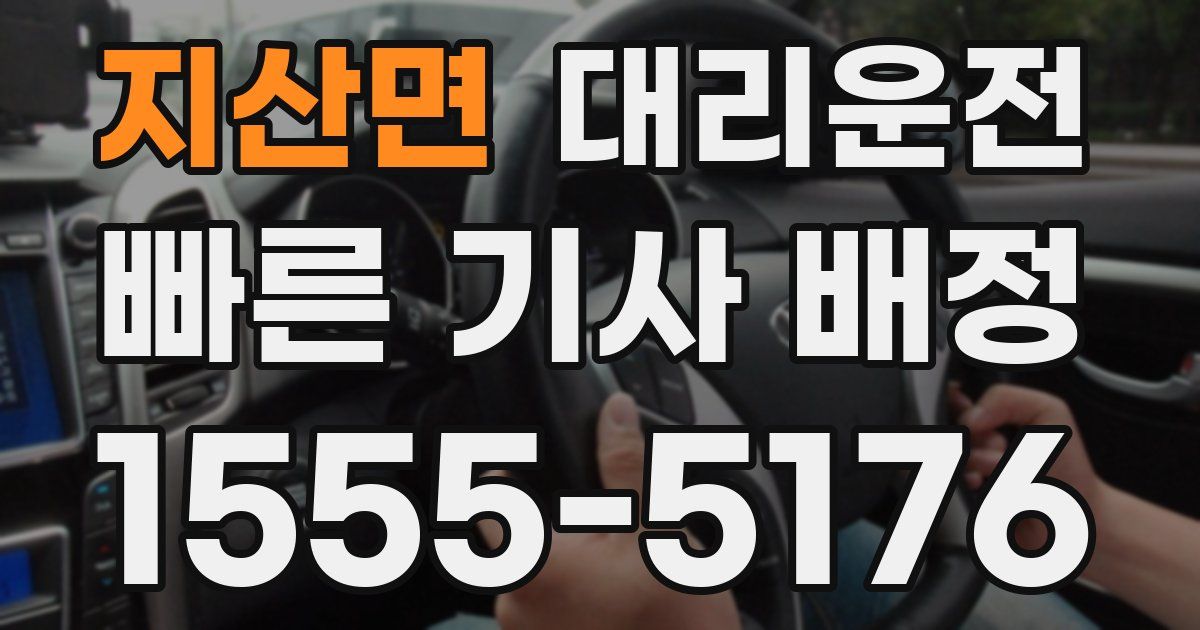 일일대리기사
