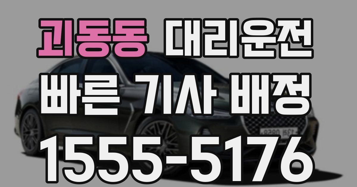 일일대리기사