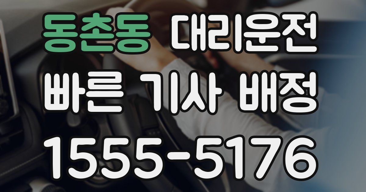일일대리기사