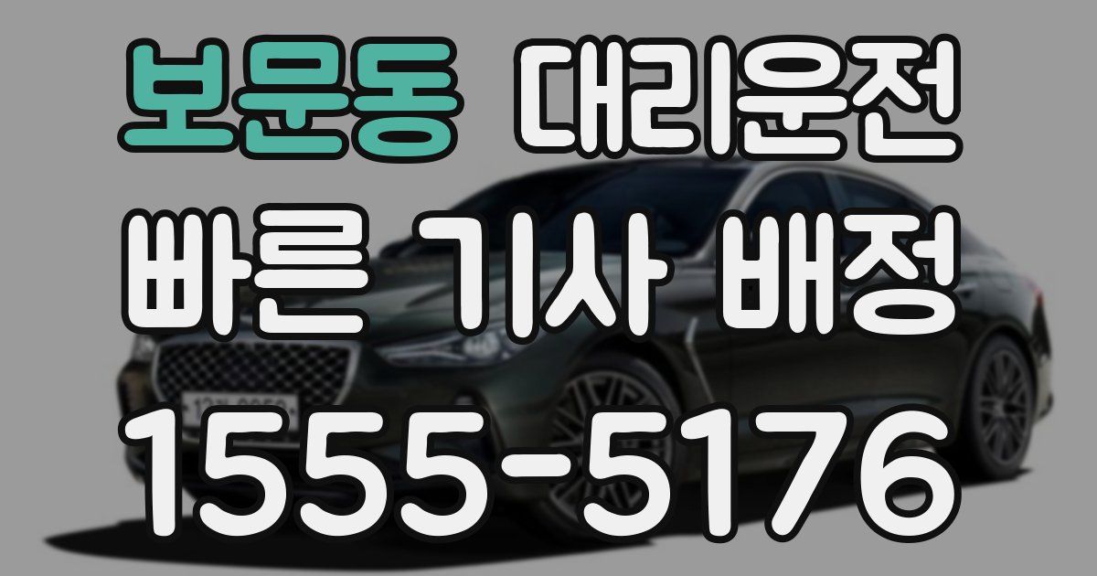 일일대리기사