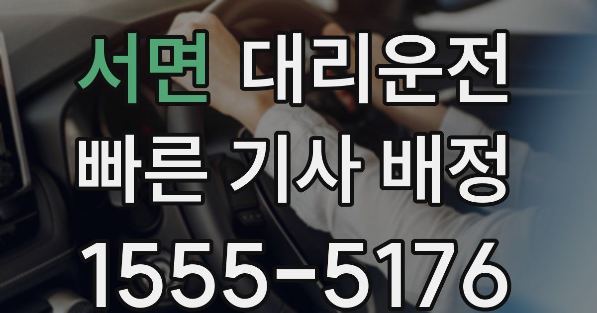 일일대리기사