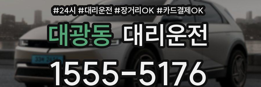대광동 대리운전
