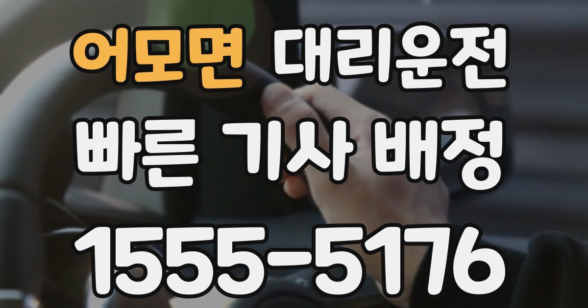 일일대리기사