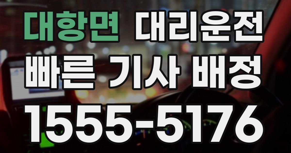 일일대리기사