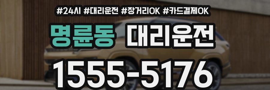 명륜동 대리운전