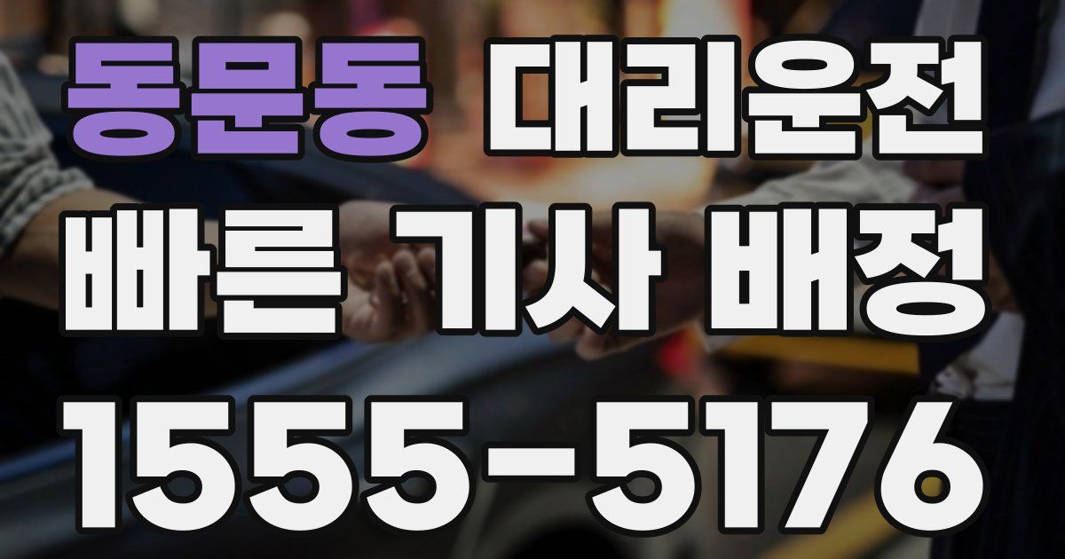 일일대리기사
