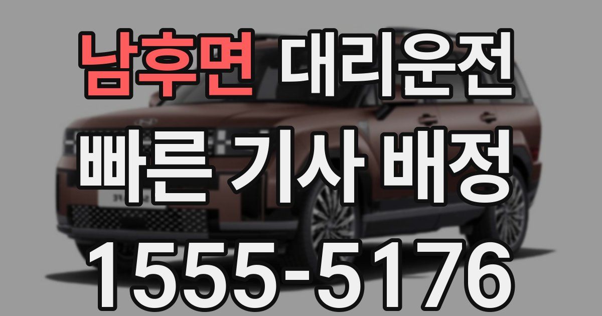 일일대리기사